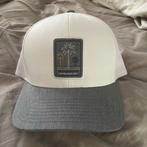 Travis Mathew White/Gray SnapBack Hat